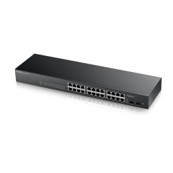 Zyxel GS1900-24-EU0102F GS-1900-24 v2, Gestionado, L2, Gigabit Ethernet (10/100/1000), Bidireccional completo (Full duplex), 2