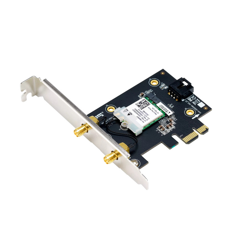 ASUS 90IG07I0-ME0B10 PCE-AXE5400, Interno, Alámbrico, PCI Express, WLAN, Wi-Fi 6E (802.11ax), 2402 Mbit/s