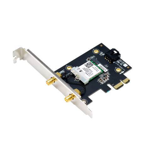 ASUS 90IG07I0-ME0B10 PCE-AXE5400, Interno, Alámbrico, PCI Express, WLAN, Wi-Fi 6E (802.11ax), 2402 Mbit/s