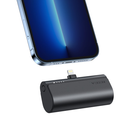VEGER PLUGON-L PlugOn-L VG-W0556P PowerBank plug-on 5000mah PD20W Lightning connector built-in, 5000 mAh, Ión de litio, 20 W,