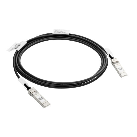 HPE J9283D Aruba Networking 10G SFP+ to SFP+ 3m Direct Attach Copper Cable, 3 m, DAC, SFP+, SFP+, Macho/Macho