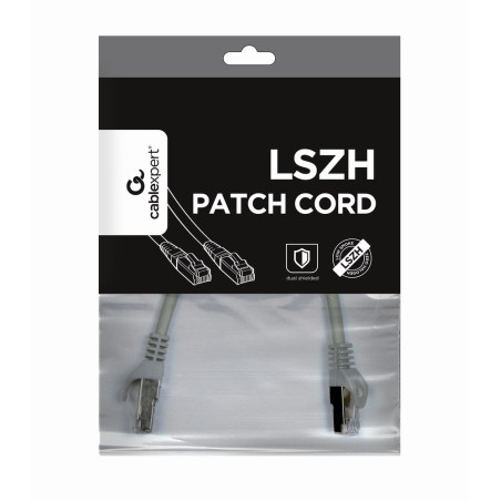 Gembird PP6A-LSZHCU-0.25M PP6A-LSZHCU-0.25M, 0,25 m, Cat6a, S/FTP (S-STP), RJ-45, RJ-45, Gris