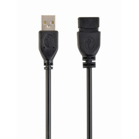 Gembird CCP-USB2-AMAF-10 3m USB 2.0 A M/FM, 3 m, USB A, USB A, USB 2.0, Macho/Hembra, Negro