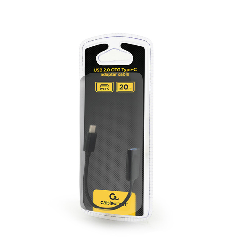 Gembird AB-OTG-CMAF2-01 AB-OTG-CMAF2-01, 0,2 m, USB C, USB A, Negro