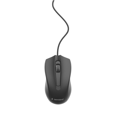 Gembird MUS-3B-01 MUS-3B-01, Ambidextro, Óptico, USB tipo A, 1000 DPI, Negro