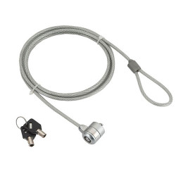 Gembird LK-K-01 LK-K-01, 1,8 m, Llave, Cloruro de polivinilo, Acero, Plata 2