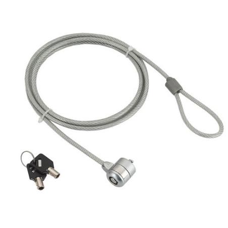 Gembird LK-K-01 LK-K-01, 1,8 m, Llave, Cloruro de polivinilo, Acero, Plata