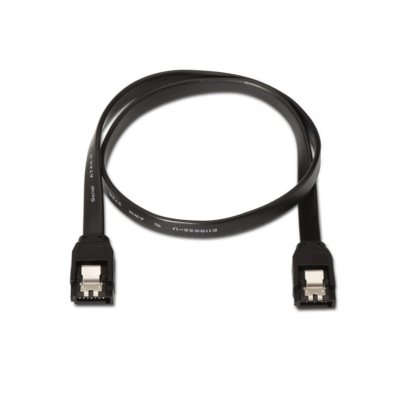 AISENS A130-0157 A130-0157, 0,5 m, SATA III, SATA 7-pin, SATA 7-pin, Macho/Macho, Negro