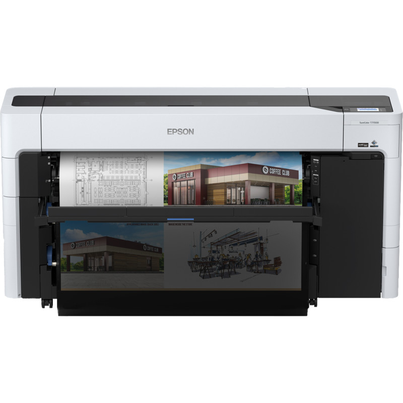 Epson C11CH83301A0 SureColor SC-T7700D, Inyección de tinta, 1200 x 2400 DPI, ESC/P-R, HP-GL/2, PDF 1.7, PostScript 3, Negro,