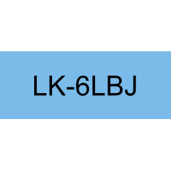 Epson C53S672082 LK-6LBJ, Negro, Azul, Transferencia térmica, Mate, 2,4 cm