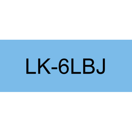 Epson C53S672082 LK-6LBJ, Negro, Azul, Transferencia térmica, Mate, 2,4 cm