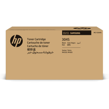 HP SV043A Samsung Cartucho de tóner MLT-D304S negro, 7000 páginas, Negro, 1 pieza(s)