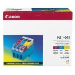 Canon BC-81 BC-81 Tri-Color Inkjet Cartridge, Cian, Magenta, Amarillo, Tinta a base de pigmentos