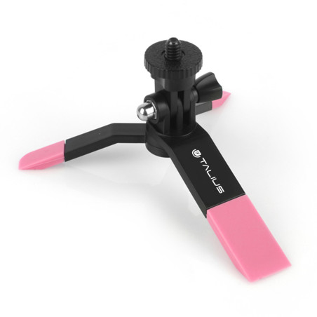 TALIUS TAL-TRI01-PIN kit tripode selfie bluetooth TAL-TRI01 pink, Universal, Negro, Rosa, Cualquier marca, 5,6 cm, 8 cm