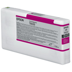 Epson C13T653300 Cartucho T6533 magenta vivo, Magenta vivo, Tinta a base de pigmentos, 200 ml, 1 pieza(s)