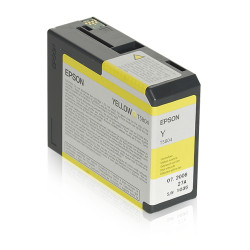Epson C13T580400 Cartucho T580400 amarillo, Amarillo, Tinta a base de pigmentos, 80 ml, 1 pieza(s)