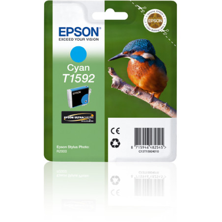 Epson C13T15924010 Cartucho T1592 cian, Cian, 17 ml, 1 pieza(s), 1200 páginas