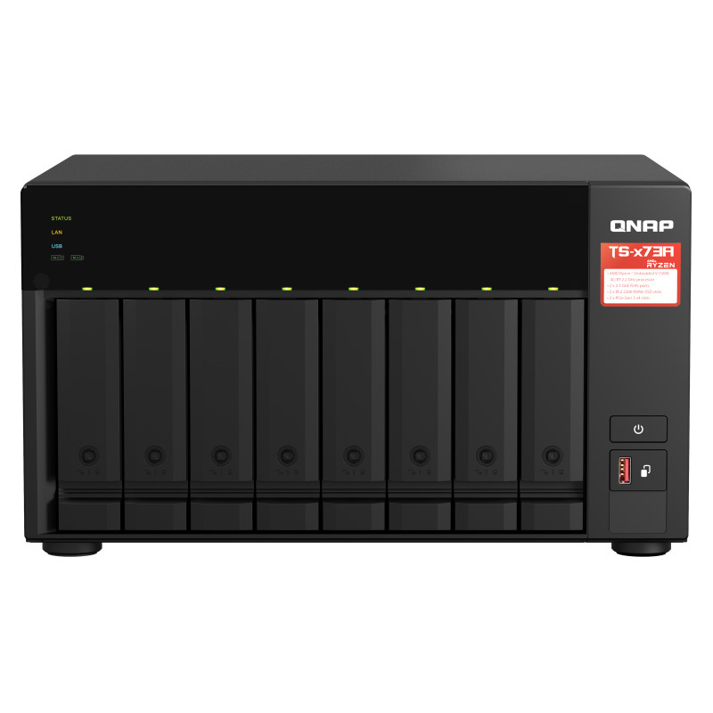 QNAP TS-873A-8G TS-873A, NAS, Torre, Ryzen Embedded, V1500B, 8 GB, DDR4