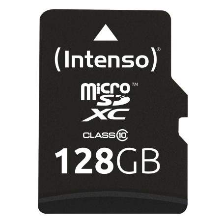 Intenso 3413491 3413491, 128 GB, MicroSDXC, Clase 10, 25 MB/s, Resistente a golpes, Resistente a la temperatura, Resistente al