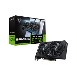 MSI GEFORCE RTX 5050 8G GAMING OC GeForce RTX 5050 8G GAMING OC, GeForce RTX 5050, 8 GB, GDDR6, 128 bit, 7680 x 4320 Pixeles,