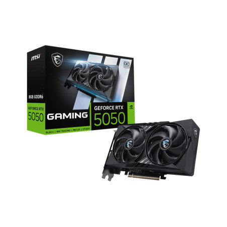 MSI GEFORCE RTX 5050 8G GAMING OC GeForce RTX 5050 8G GAMING OC, GeForce RTX 5050, 8 GB, GDDR6, 128 bit, 7680 x 4320 Pixeles,