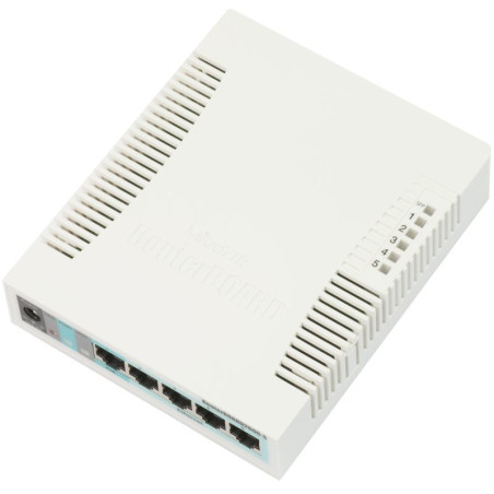 Mikrotik CSS106-5G-1S RB260GS, Gigabit Ethernet (10/100/1000), Energía sobre Ethernet (PoE)