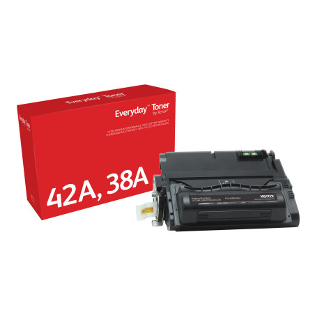 Xerox 006R03662 Toner Everyday™ Negro di compatibile con HP 38A (Q5942A/ Q1338A), Capacidad estándar, 10000 páginas, Negro,