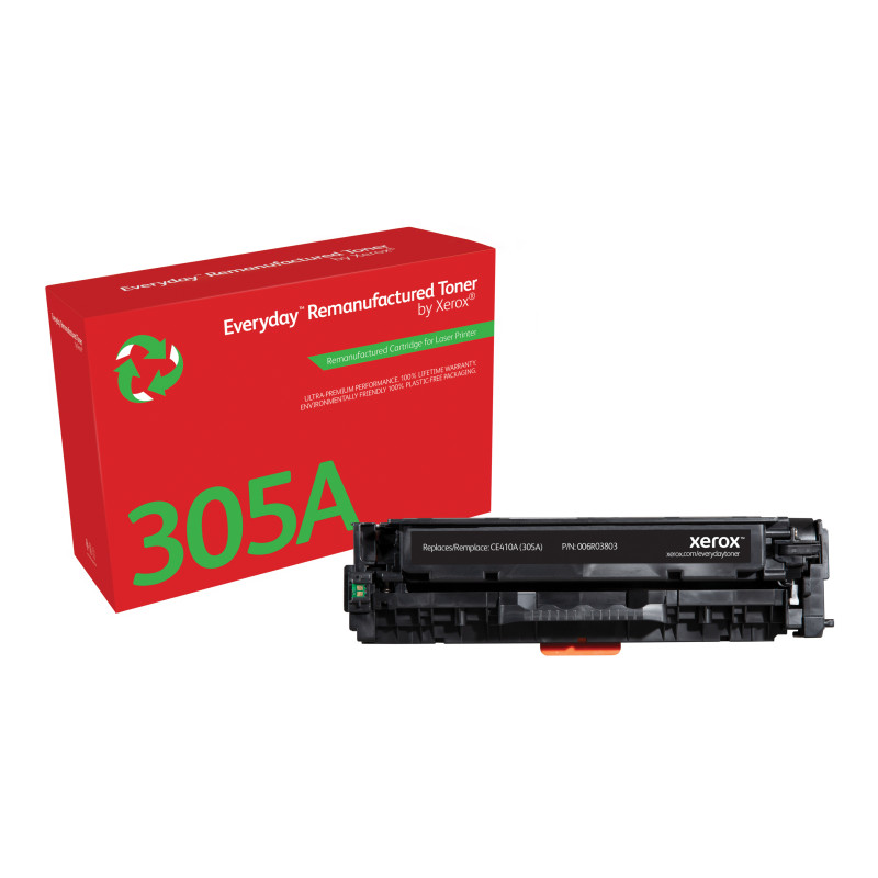 Xerox 006R03803 Tóner Everyday™ Negro remanufacturado de es compatible con HP 305A (CE410A), Capacidad estándar, 2200