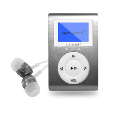 Sunstech DEDALOIII8GBGY MP3 Dedalo II 8Gb micro USB, Reproductor de MP3, 8 GB, 3,5mm, Radio FM, Gris, Auriculares incluidos