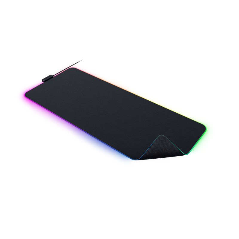 Razer RZ02-04490100-R3M1 Strider Chroma, Negro, Monocromo, Poliéster, Multicolor, Alfombrilla de ratón para juegos
