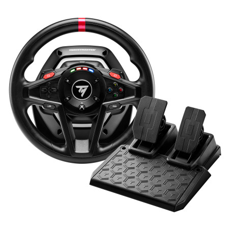 Thrustmaster 4460184 T128, Volante + Pedales, PC, Xbox One, Xbox Series S, Xbox Series X, Xbox One X, Xbox One S, Botón de