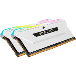 Corsair CMH16GX4M2E3200C16W Vengeance RGB Pro , 16 GB, 2 x 8 GB, DDR4, 3200 MHz, 288-pin DIMM, Blanco