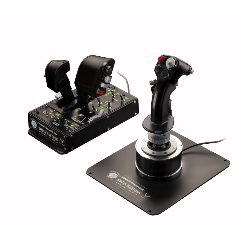 Thrustmaster 2960720 Hotas Warthog, Palanca de mando, PC, Alámbrico, USB, Negro, Cable