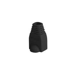 Lanberg PLB-1000-BK PLB-1000-BK, Funda sujetacables, Negro, Cloruro de polivinilo (PVC), RJ-45, 100 pieza(s)