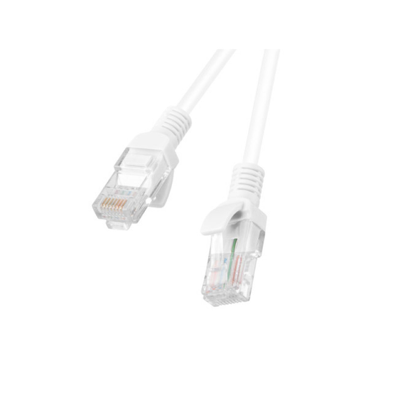 Lanberg PCU6-10CC-0200-W PCU6-10CC-0200-W, 2 m, Cat6, U/UTP (UTP), RJ-45, RJ-45, Blanco