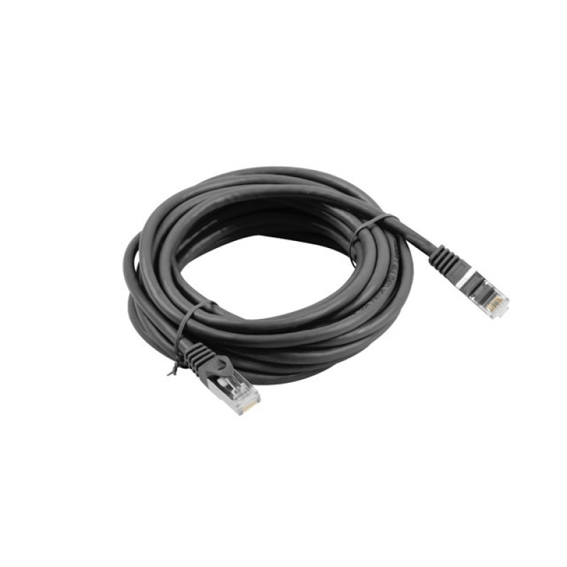 Lanberg PCF6-10CC-0500-BK PCF6-10CC-0500-BK, 5 m, Cat6, F/UTP (FTP), RJ-45, RJ-45, Negro