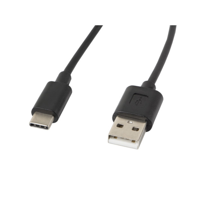 Lanberg CA-USBO-10CC-0018-BK CA-USBO-10CC-0018-BK, 1,8 m, USB A, USB C, USB 2.0, 0,48 Gbit/s, Negro