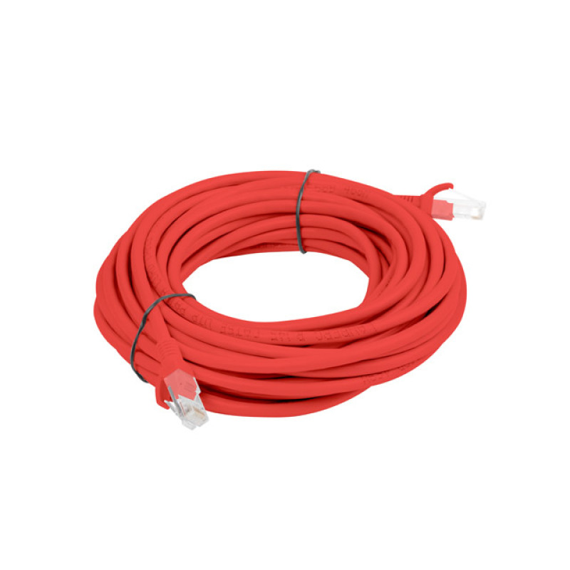 Lanberg PCU6-10CC-0500-R PCU6-10CC-0500-R, 5 m, Cat6, U/UTP (UTP), RJ-45, RJ-45, Rojo