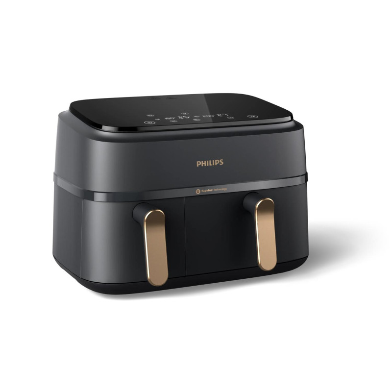 Philips NA352/00 3000 series NA352/00 Airfryer con doble cesta, Freidora de aire caliente, 9 L, 1,5 kg, Rapid Air, 40 °C, 200