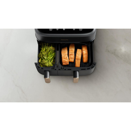 Philips NA352/00 3000 series NA352/00 Airfryer con doble cesta, Freidora de aire caliente, 9 L, 1,5 kg, Rapid Air, 40 °C, 200