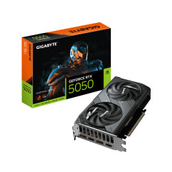GIGABYTE GV-N5050WF2OC-8GD GeForce RTX 5050 WINDFORCE OC 8G Tarjeta Gráfica - 8GB GDDR6, 128bit, PCI-E 5.0, 2587MHz Frecuencia