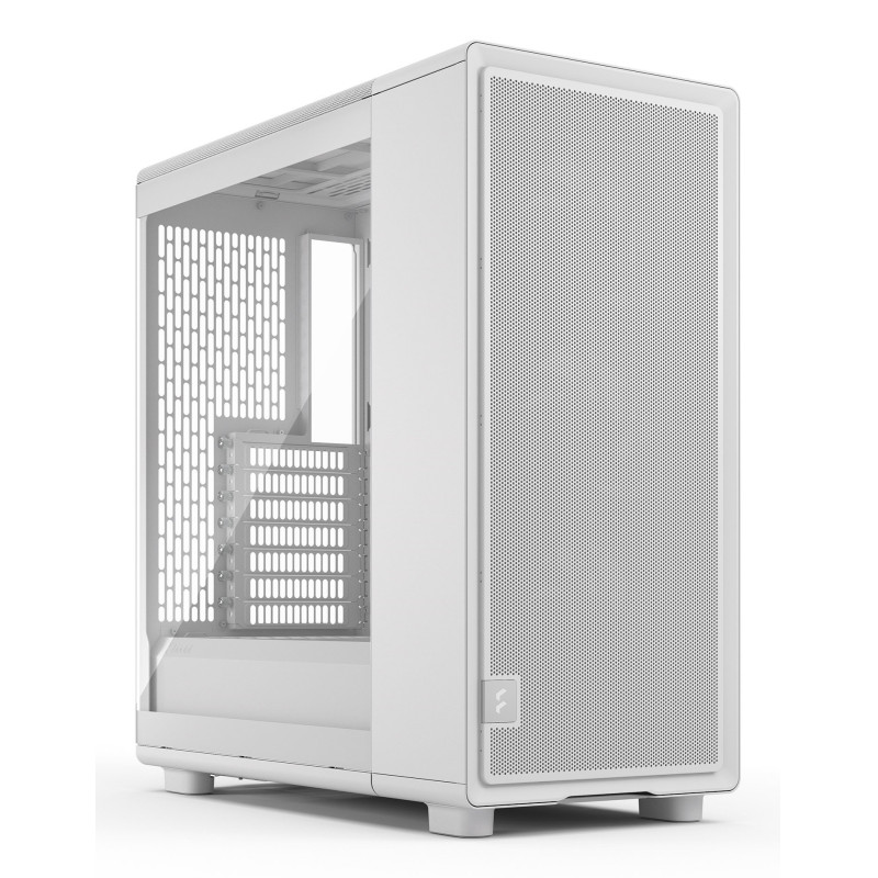 Fractal Design FD-C-EPO1A-03 Epoch, Midi Tower, PC, Blanco, ATX, micro ATX, Mini-ITX, Acero, Vidrio templado, Juego