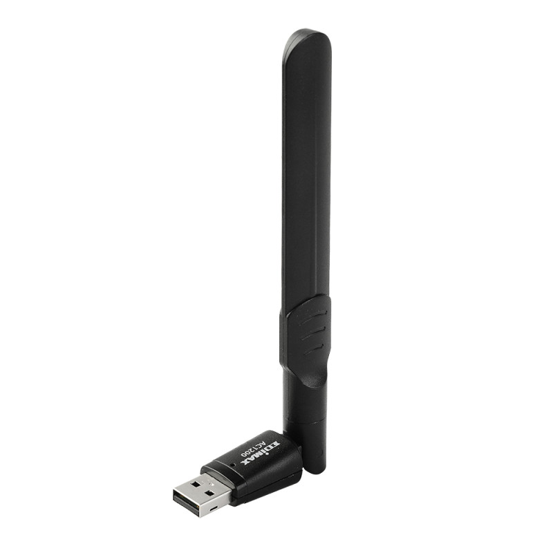 Edimax EW-7822UAD EW-7822UAD, Inalámbrico, USB, WLAN, Wi-Fi 5 (802.11ac), 867 Mbit/s, Negro