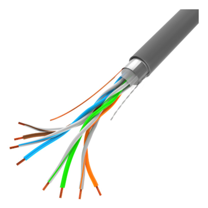 Lanberg LCF5-10CC-0305-S LCF5-10CC-0305-S, 305 m, Cat5, F/UTP (FTP), Gris