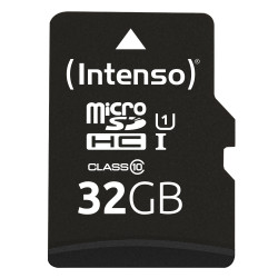 Intenso 3423480 32GB microSDHC, 32 GB, MicroSDHC, Clase 10, UHS-I, 90 MB/s, Class 1 (U1)