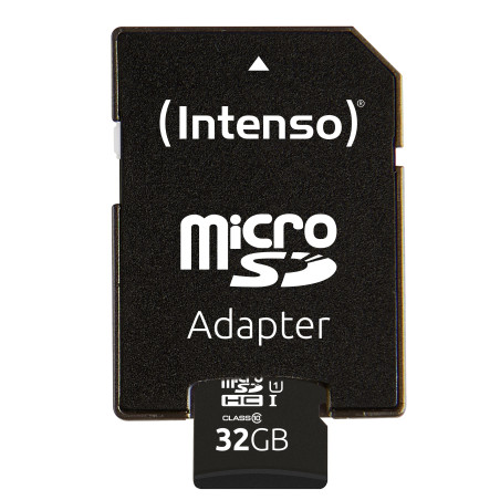 Intenso 3423480 32GB microSDHC, 32 GB, MicroSDHC, Clase 10, UHS-I, 90 MB/s, Class 1 (U1)