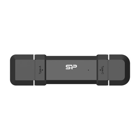 Silicon Power SP250GBUC3S72VPK DS72, 250 GB, USB Type-A / USB Type-C, 3.2 Gen 2 (3.1 Gen 2), 1050 MB/s, Tapa, Negro