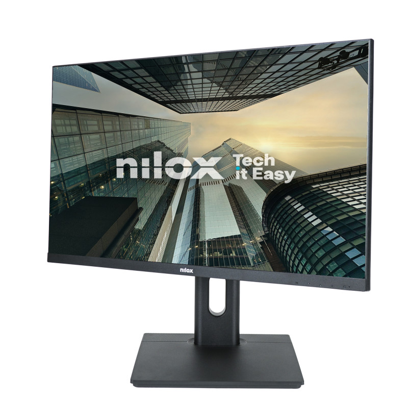 Nilox NXM24REGWEB01 NXM24REGWEB01, 60,5 cm (23.8"), 1920 x 1080 Pixeles, Full HD, LED, 5 ms, Negro