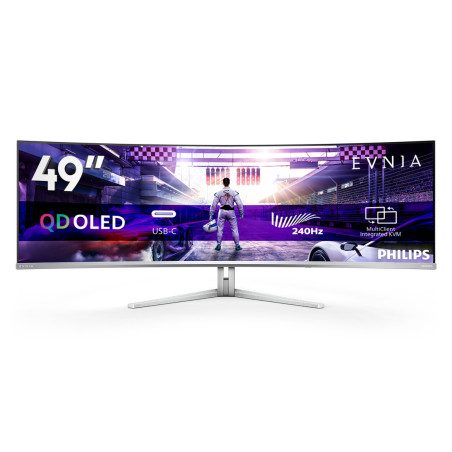 Philips 49M2C8900/00 Evnia 8000 49M2C8900/00, 124,2 cm (48.9"), 5120 x 1440 Pixeles, Dual QHD, QD-OLED, 0,03 ms, Blanco