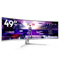Philips 49M2C8900/00 Evnia 8000 49M2C8900/00, 124,2 cm (48.9"), 5120 x 1440 Pixeles, Dual QHD, QD-OLED, 0,03 ms, Blanco 2